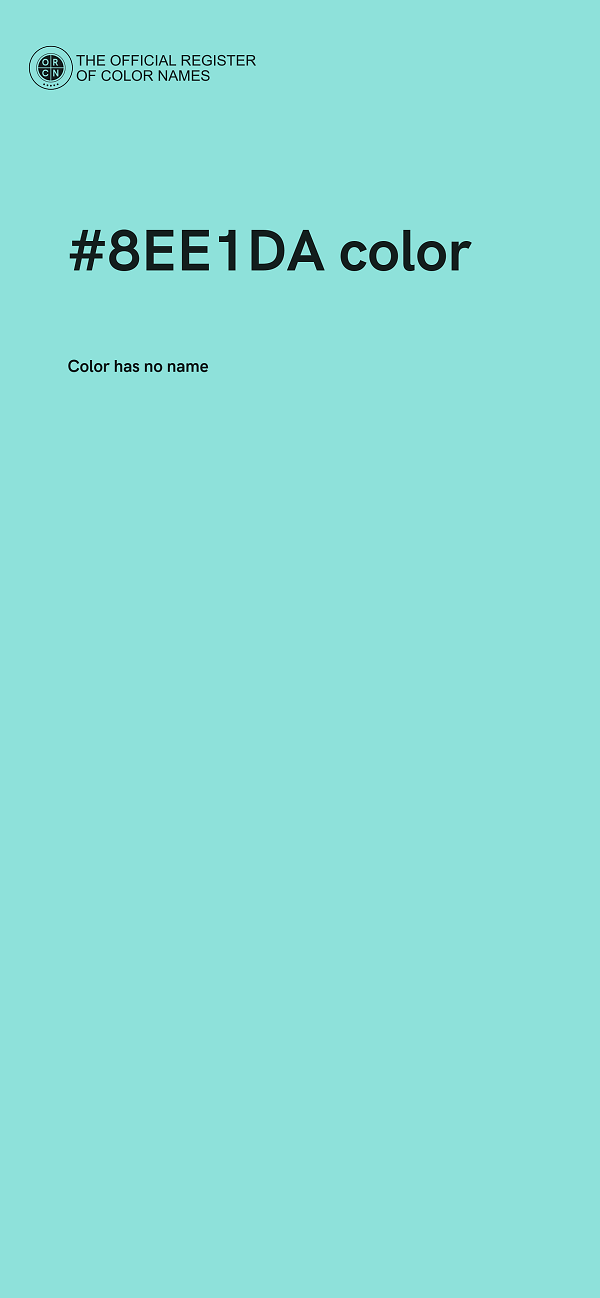 #8EE1DA color image