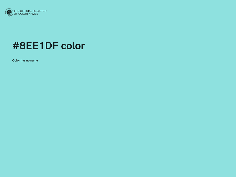 #8EE1DF color image