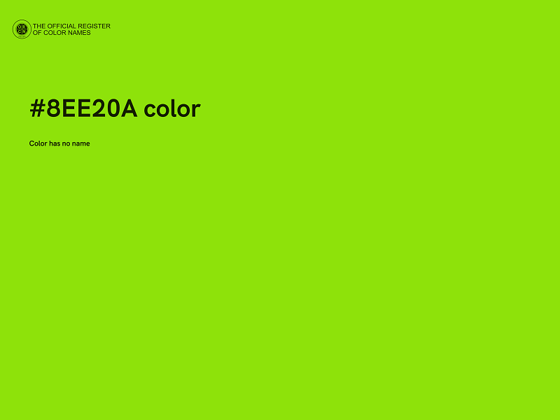 #8EE20A color image