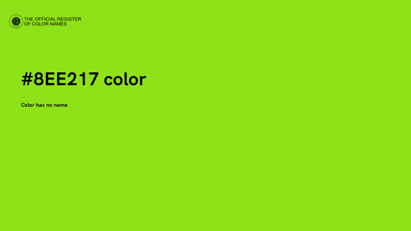 #8EE217 color image