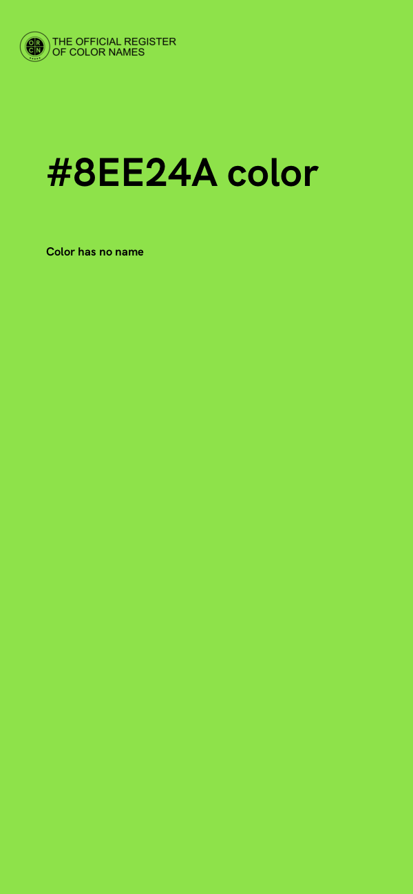 #8EE24A color image