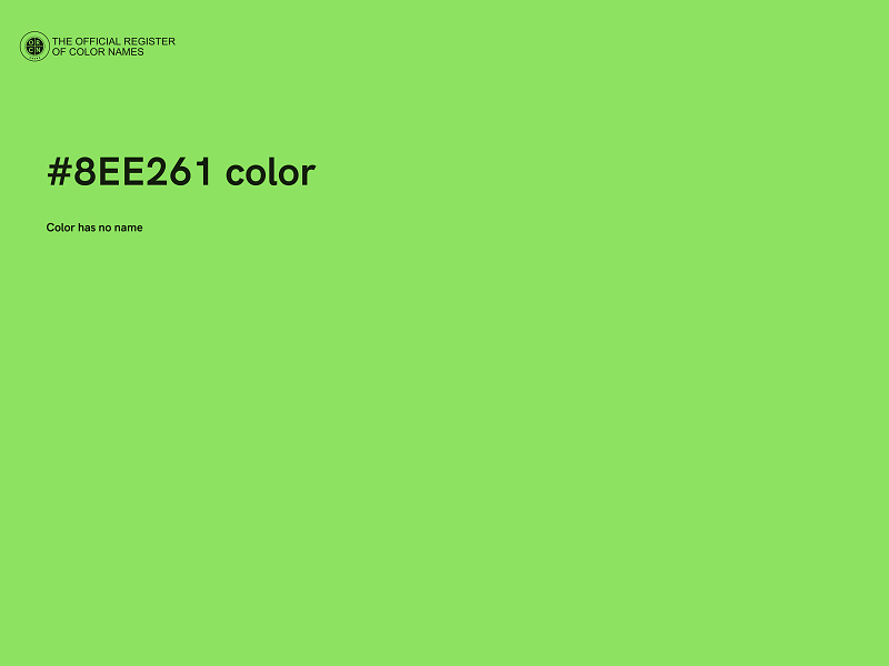 #8EE261 color image