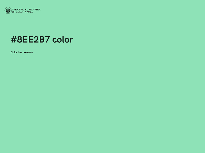 #8EE2B7 color image