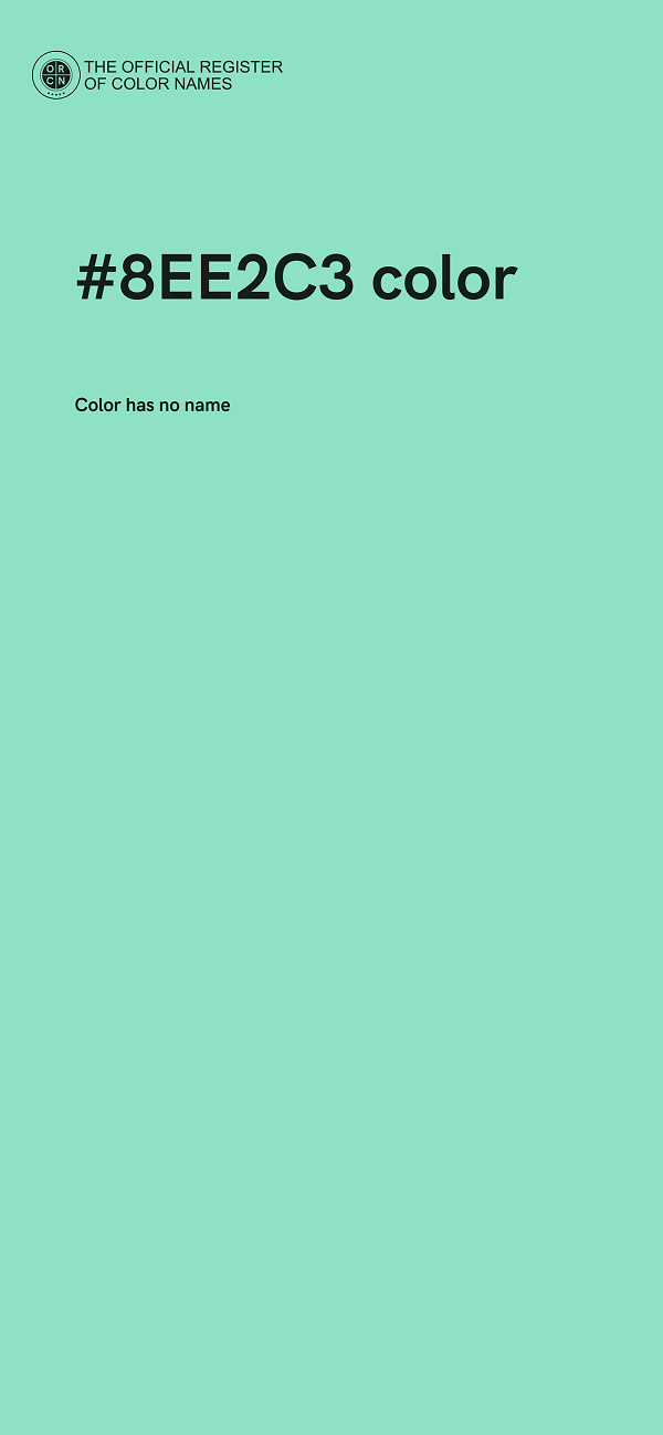 #8EE2C3 color image