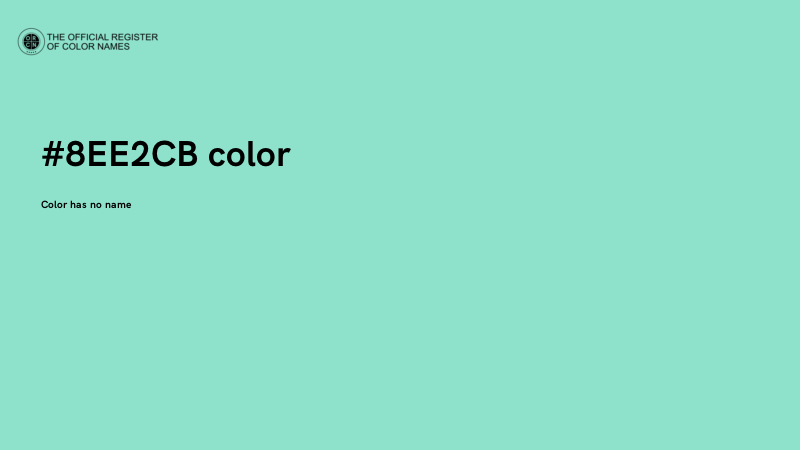 #8EE2CB color image