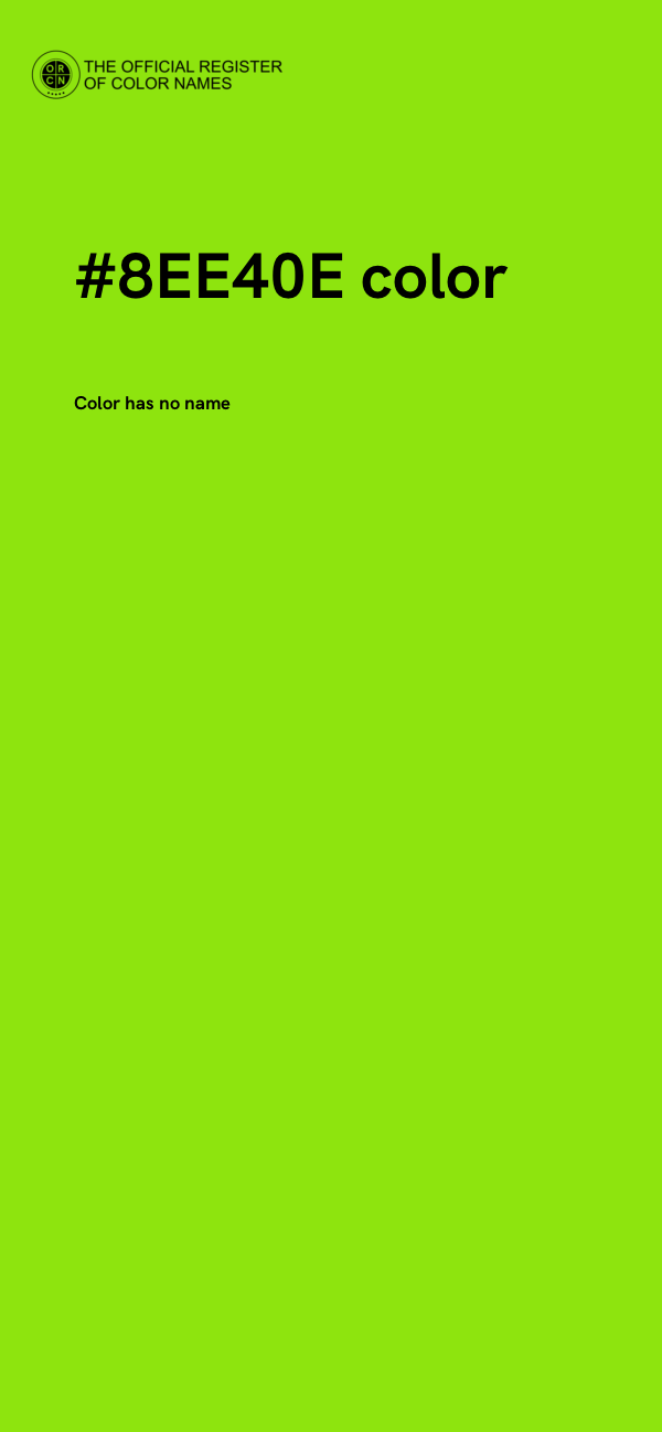 #8EE40E color image