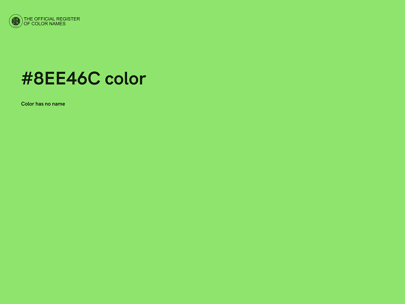 #8EE46C color image