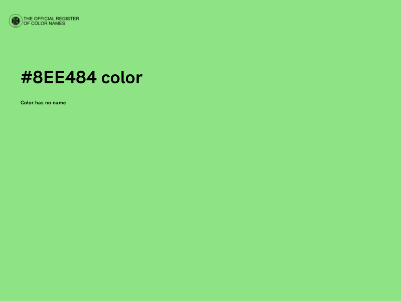 #8EE484 color image