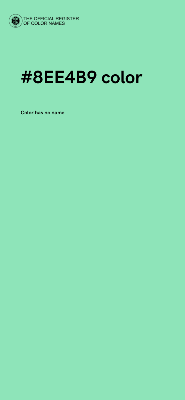 #8EE4B9 color image