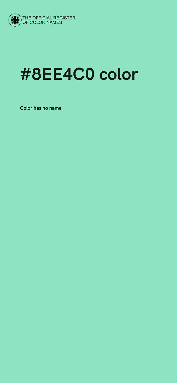 #8EE4C0 color image