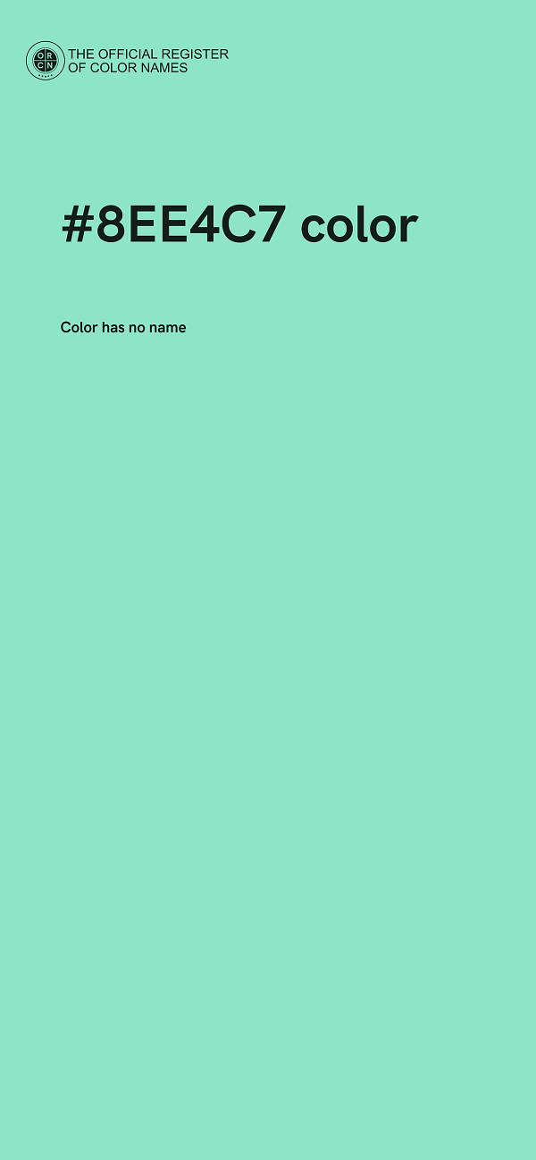 #8EE4C7 color image
