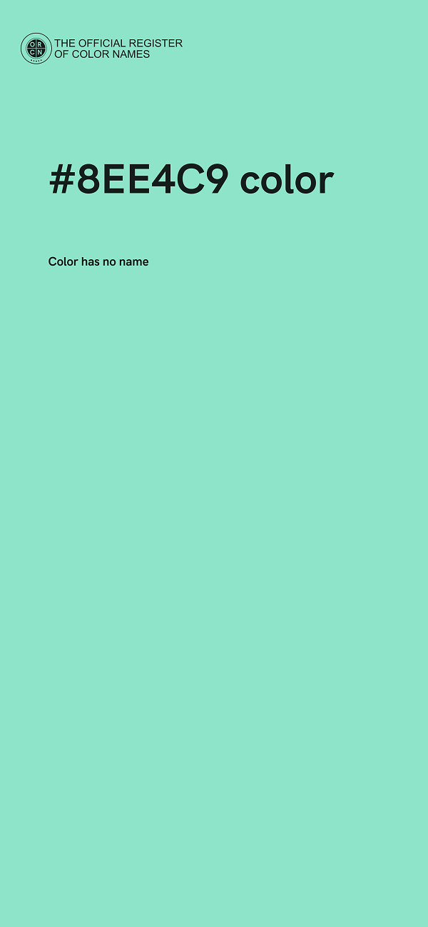 #8EE4C9 color image