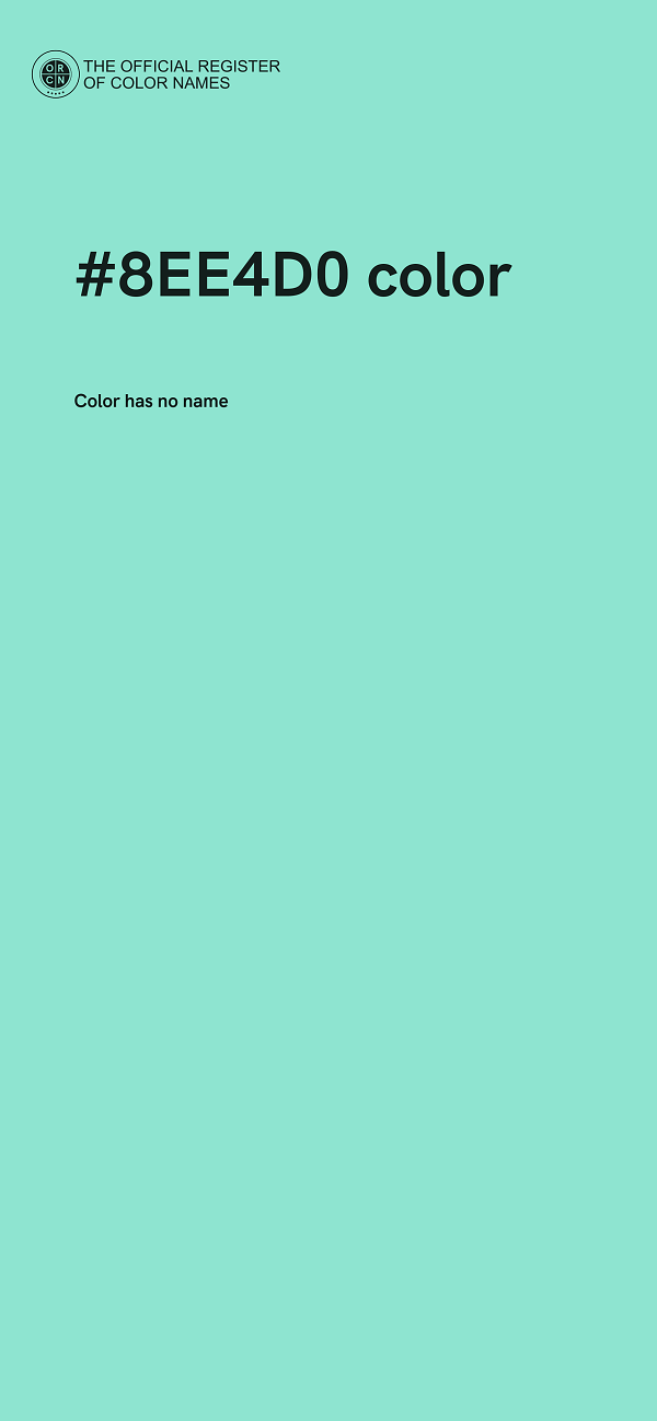 #8EE4D0 color image