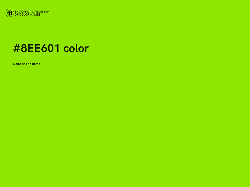 #8EE601 color image