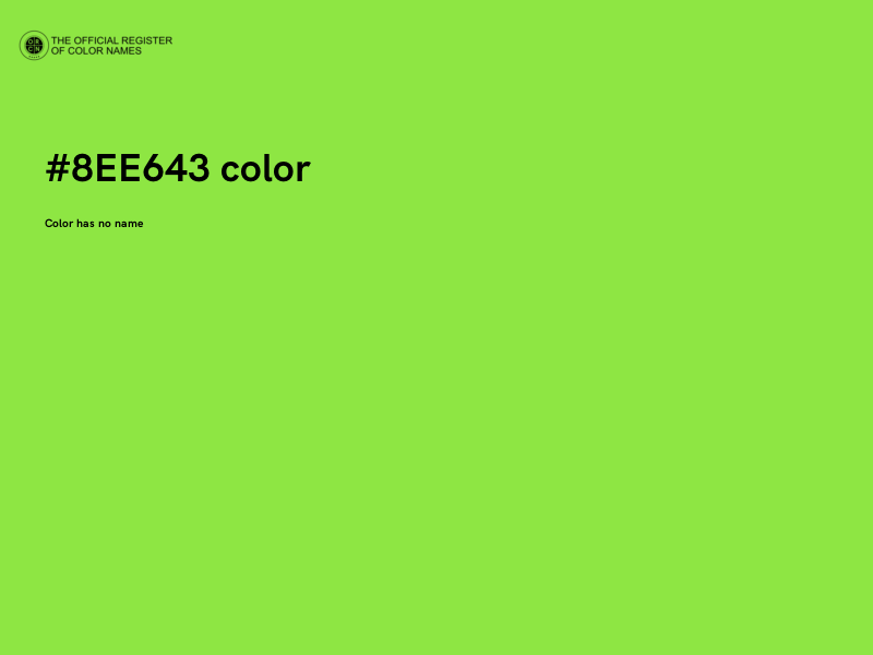 #8EE643 color image