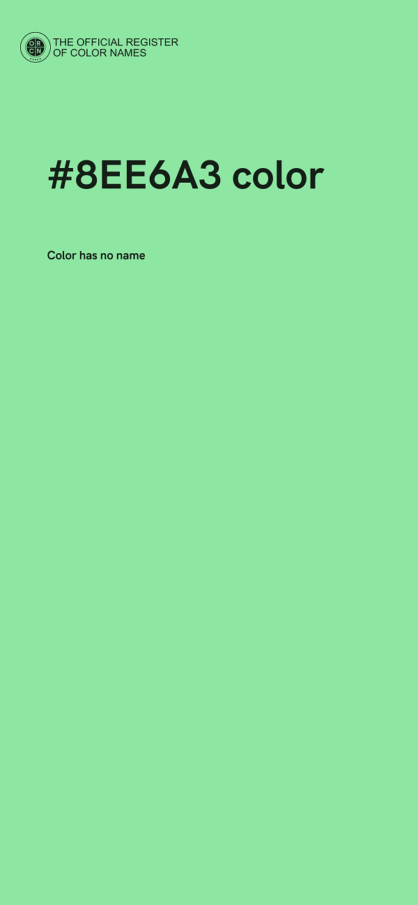 #8EE6A3 color image