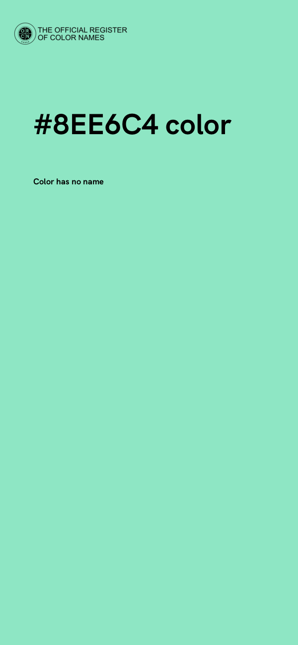 #8EE6C4 color image