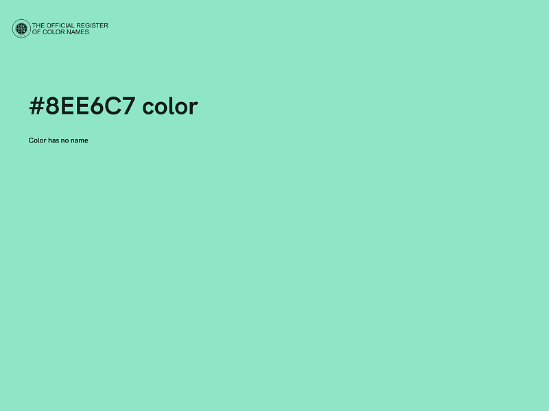 #8EE6C7 color image