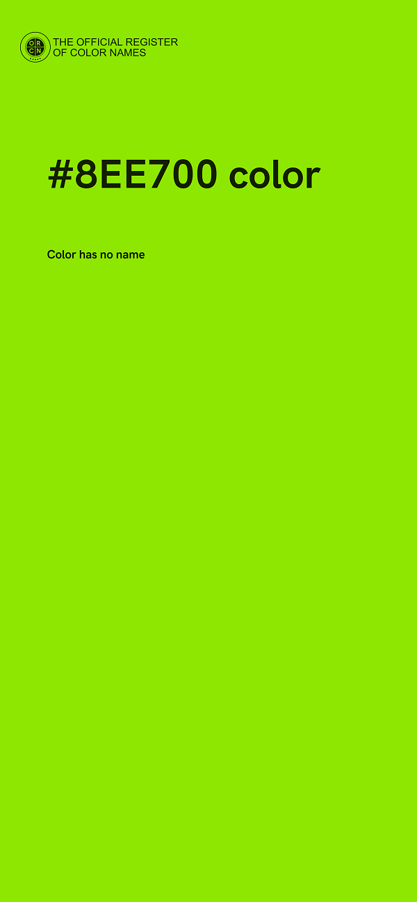#8EE700 color image