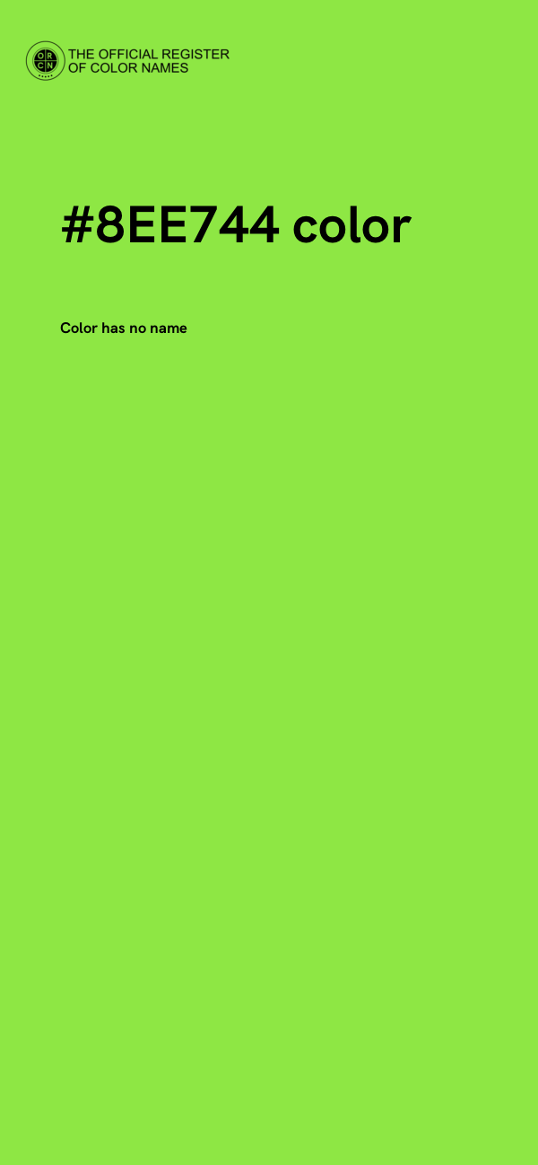 #8EE744 color image