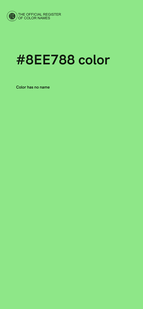 #8EE788 color image