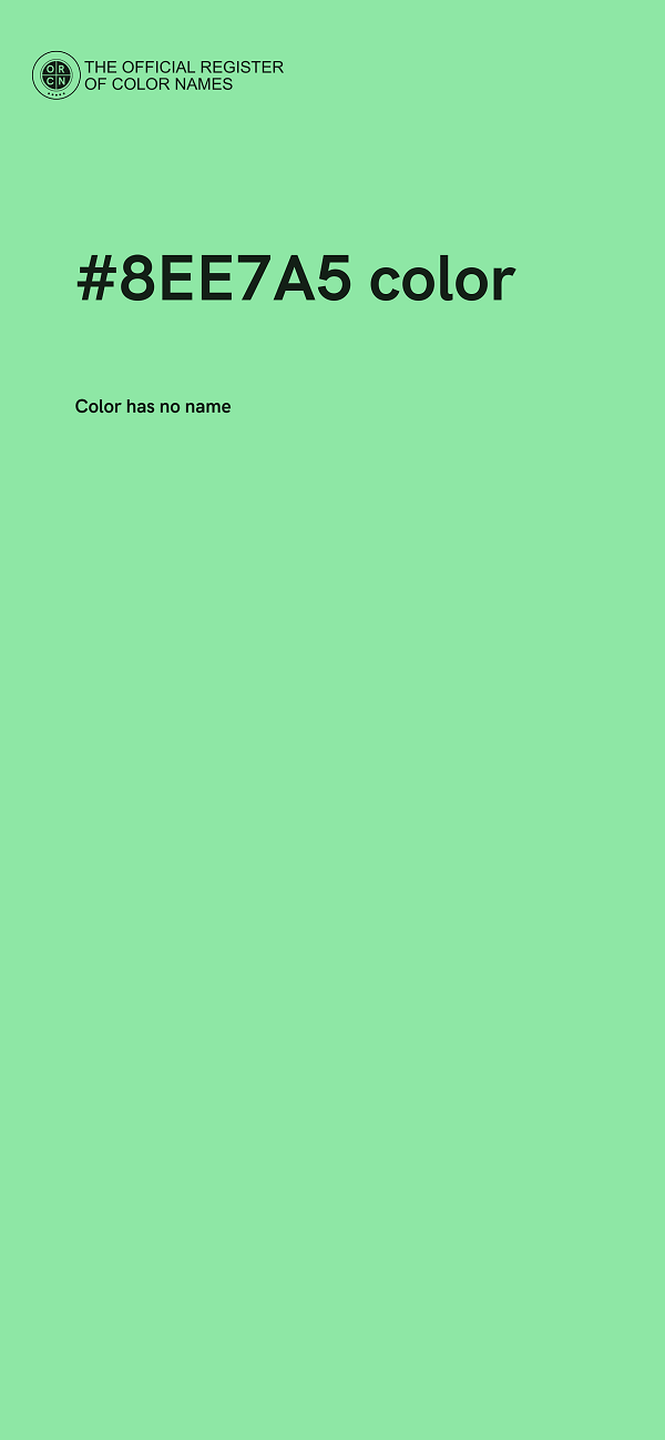 #8EE7A5 color image