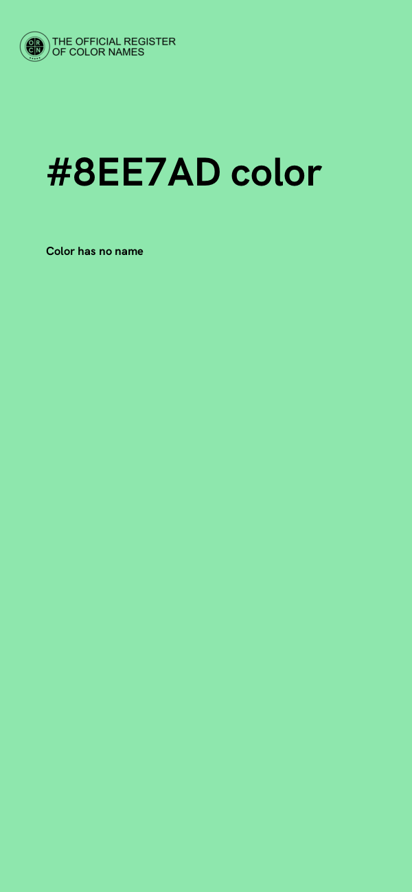 #8EE7AD color image