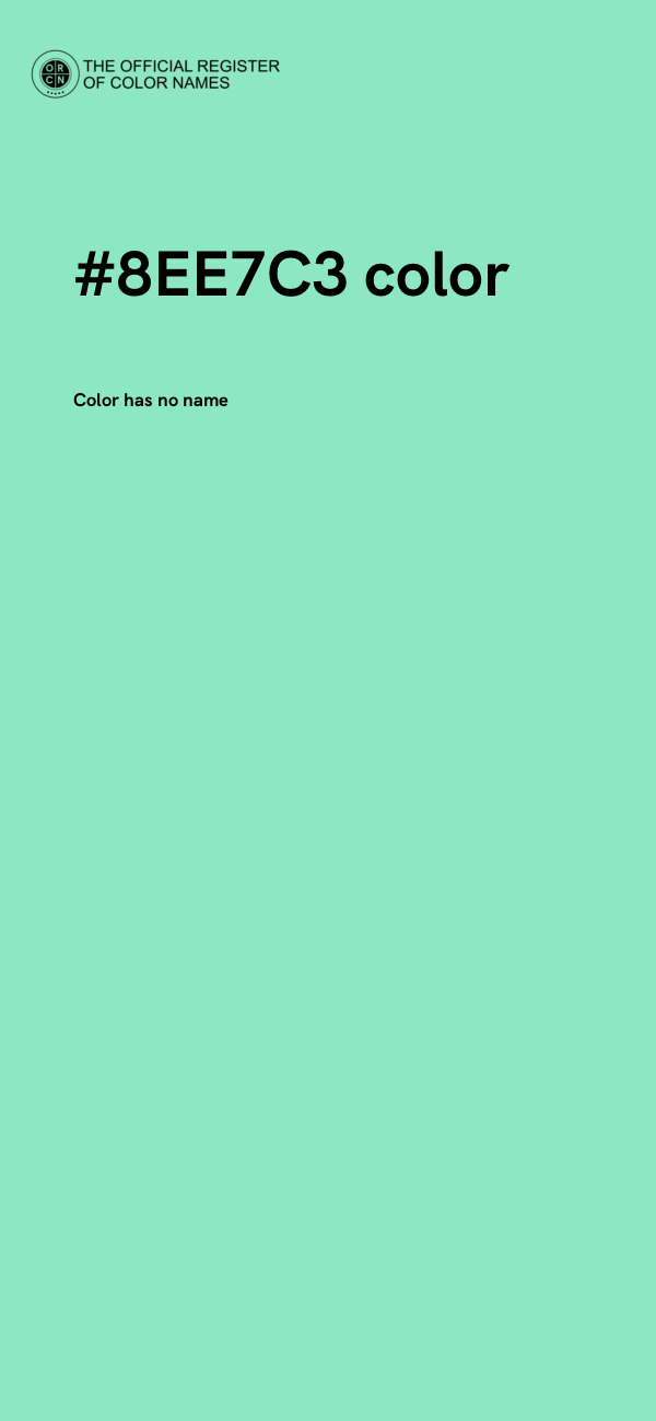 #8EE7C3 color image