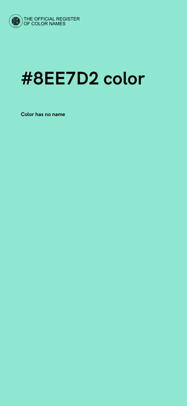#8EE7D2 color image