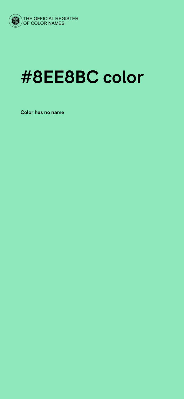 #8EE8BC color image