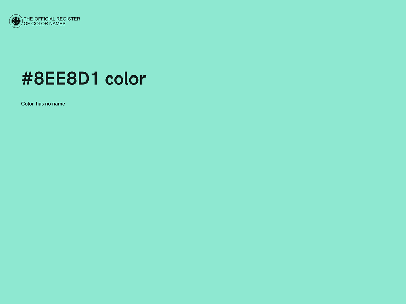 #8EE8D1 color image