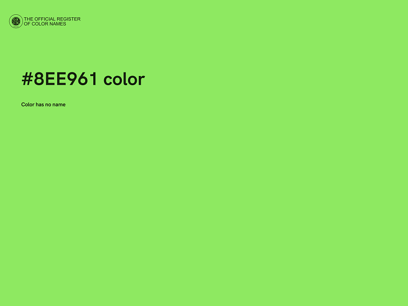 #8EE961 color image