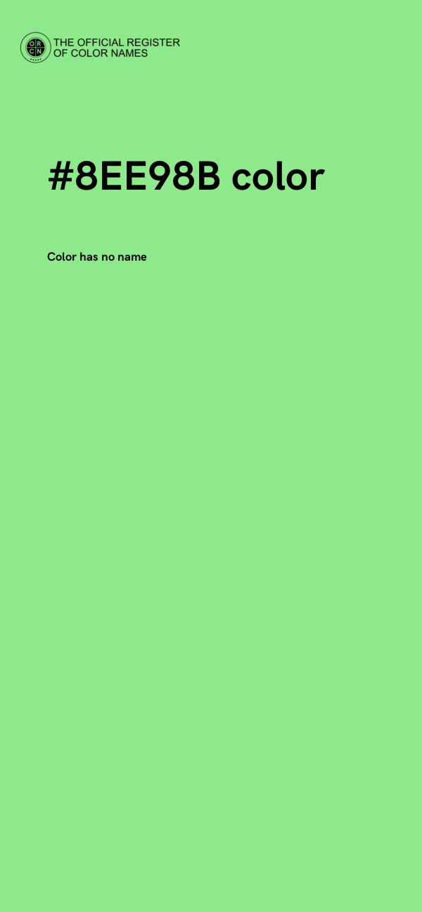 #8EE98B color image