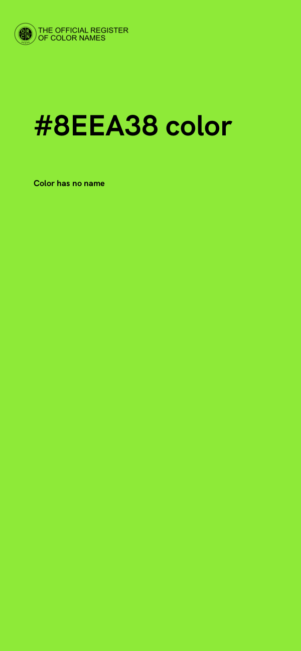 #8EEA38 color image