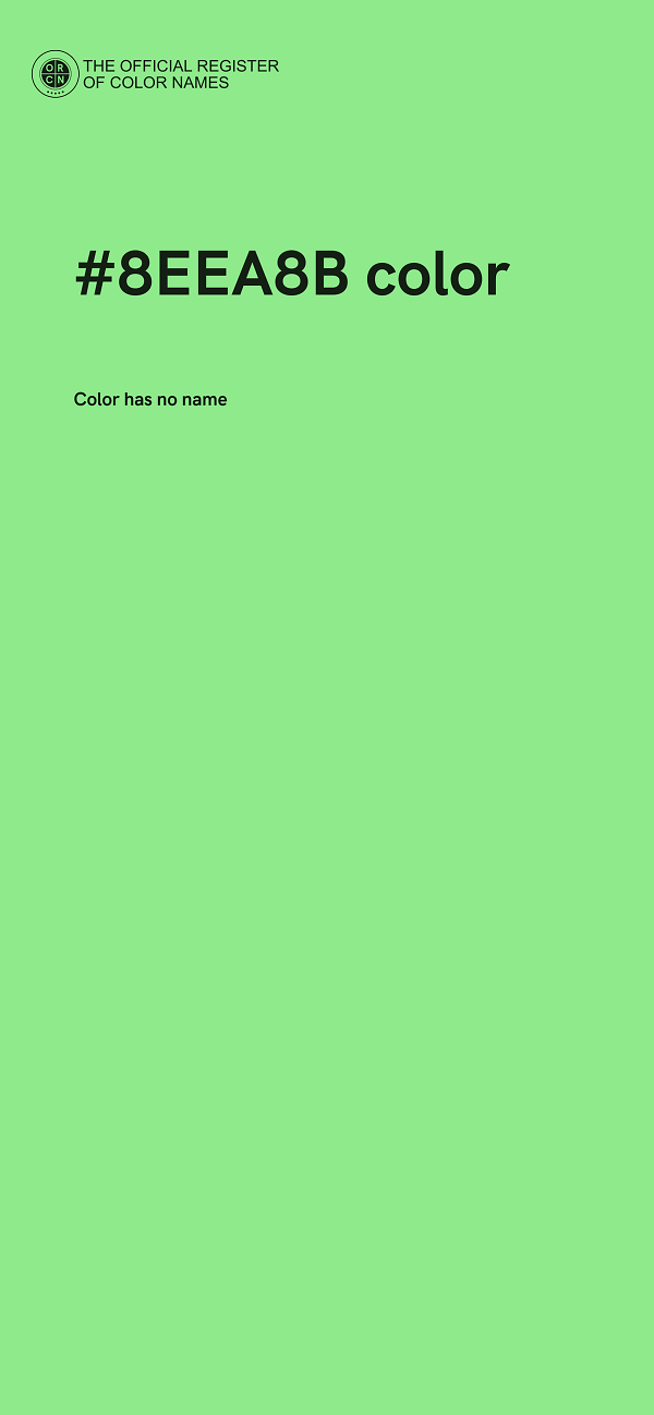 #8EEA8B color image
