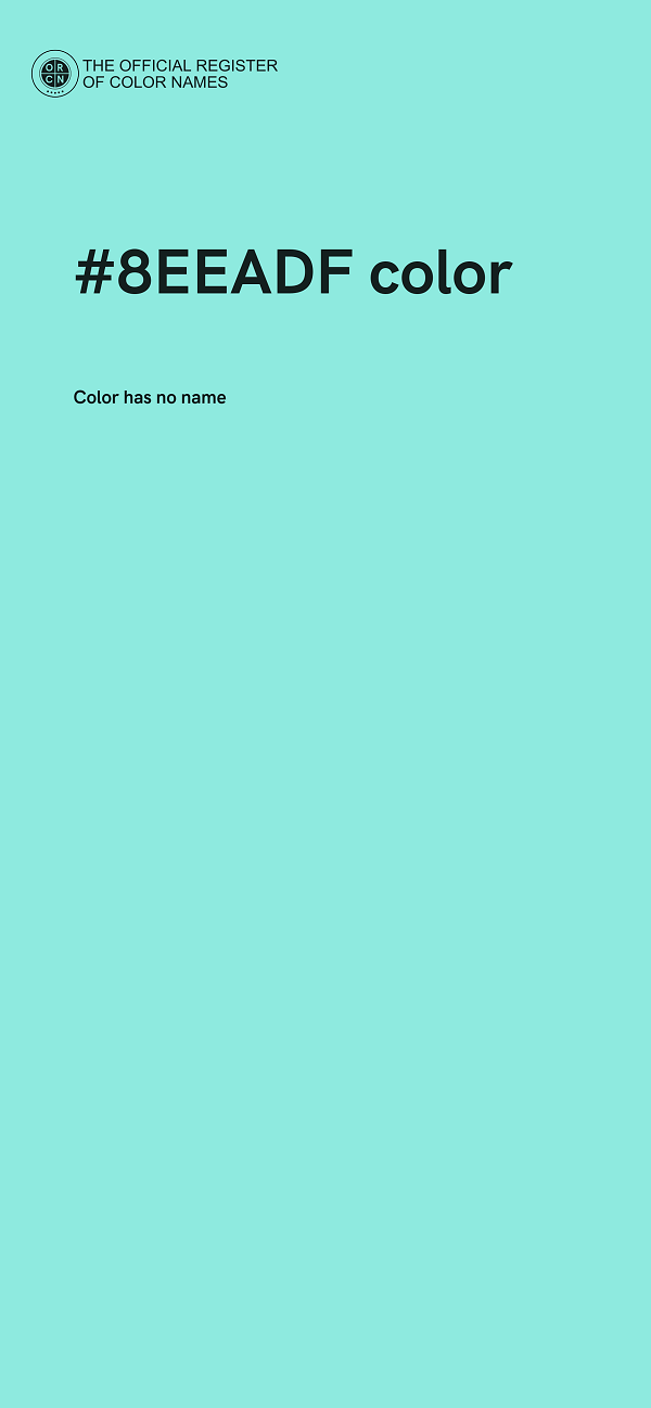 #8EEADF color image