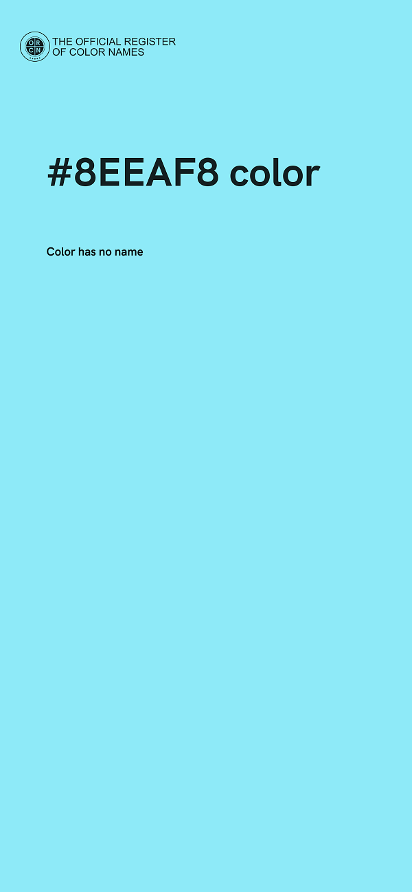 #8EEAF8 color image