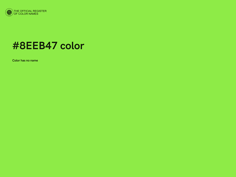 #8EEB47 color image