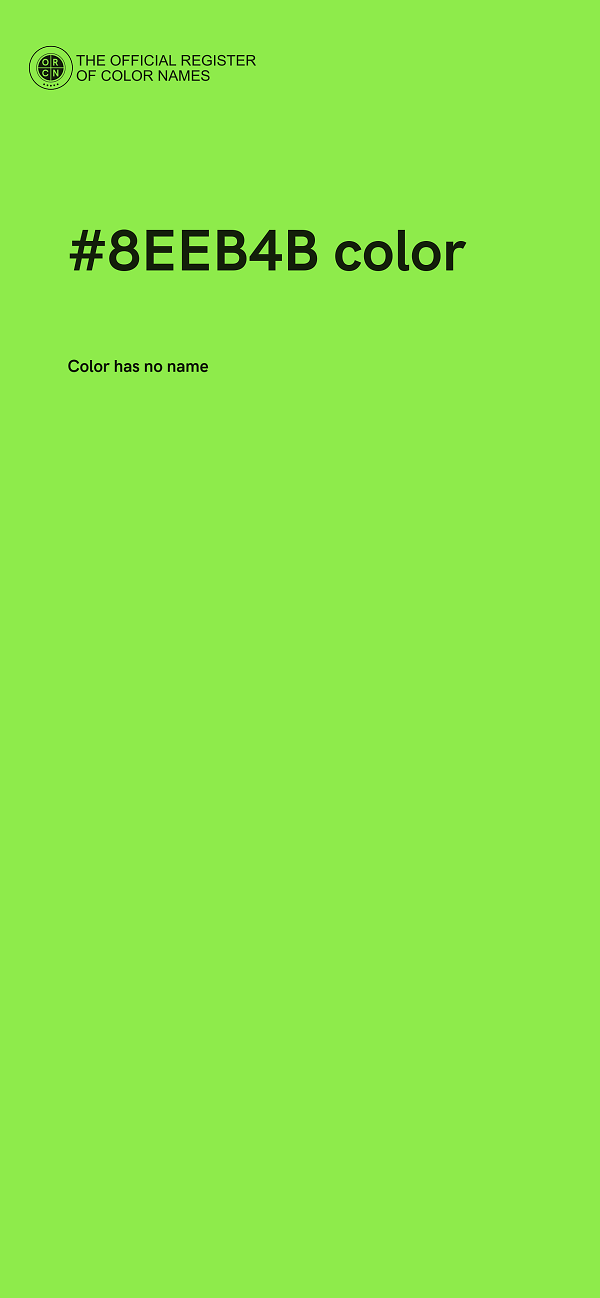 #8EEB4B color image