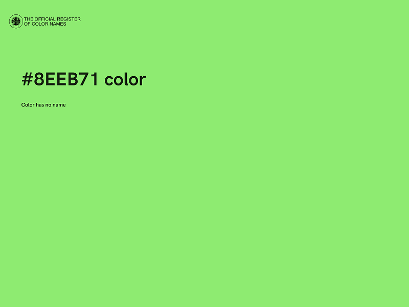 #8EEB71 color image