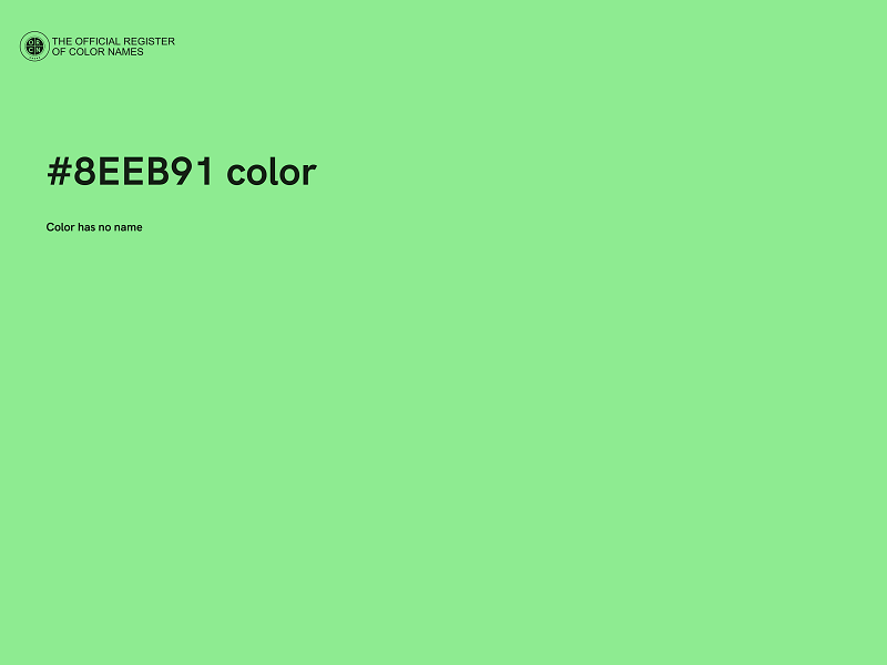 #8EEB91 color image