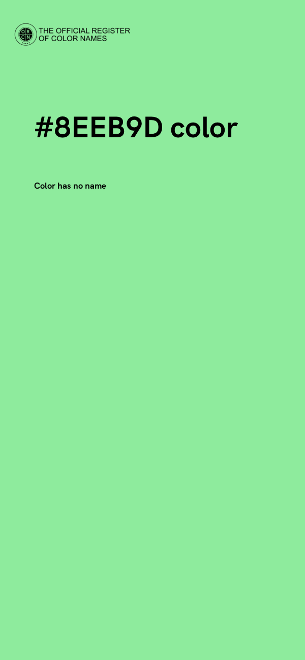 #8EEB9D color image