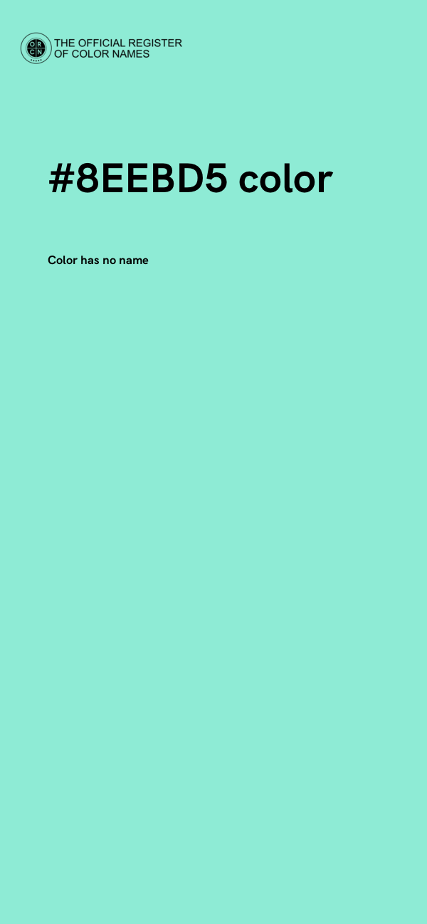 #8EEBD5 color image