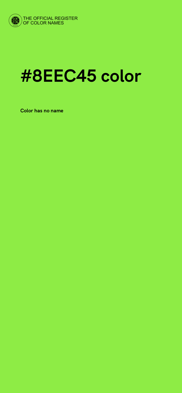 #8EEC45 color image