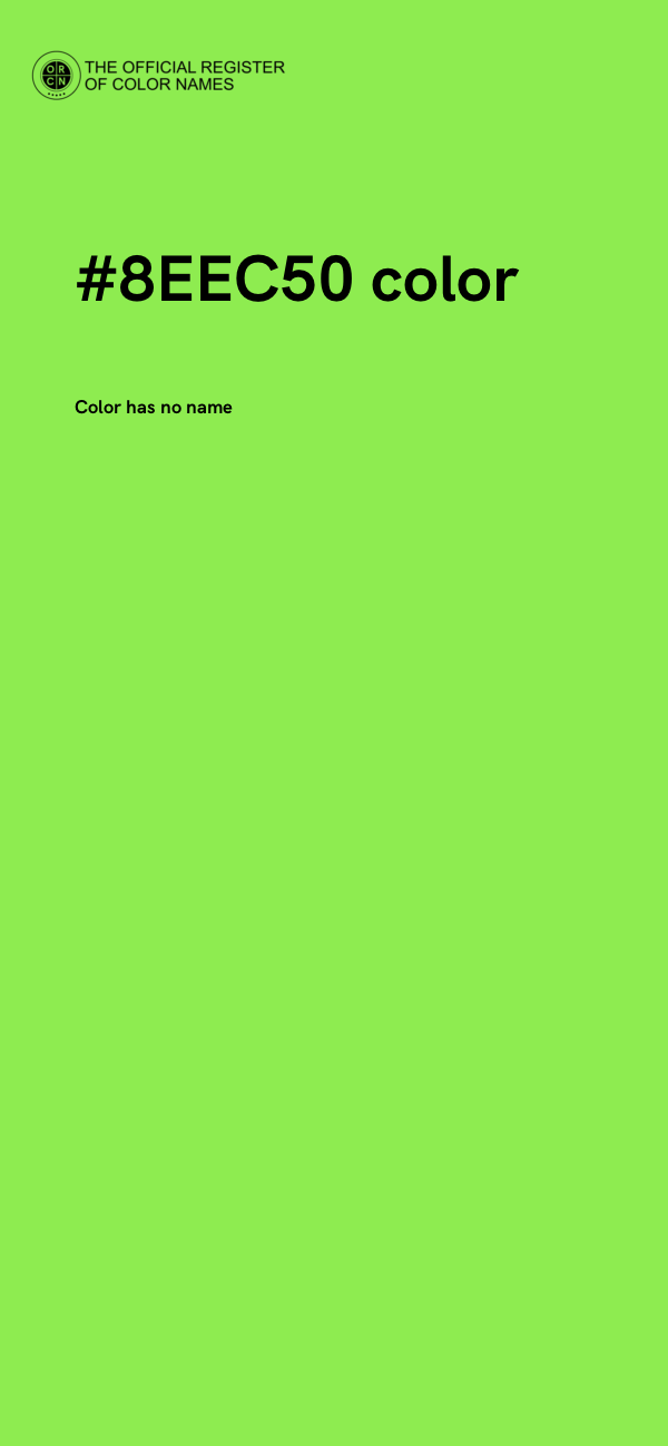 #8EEC50 color image