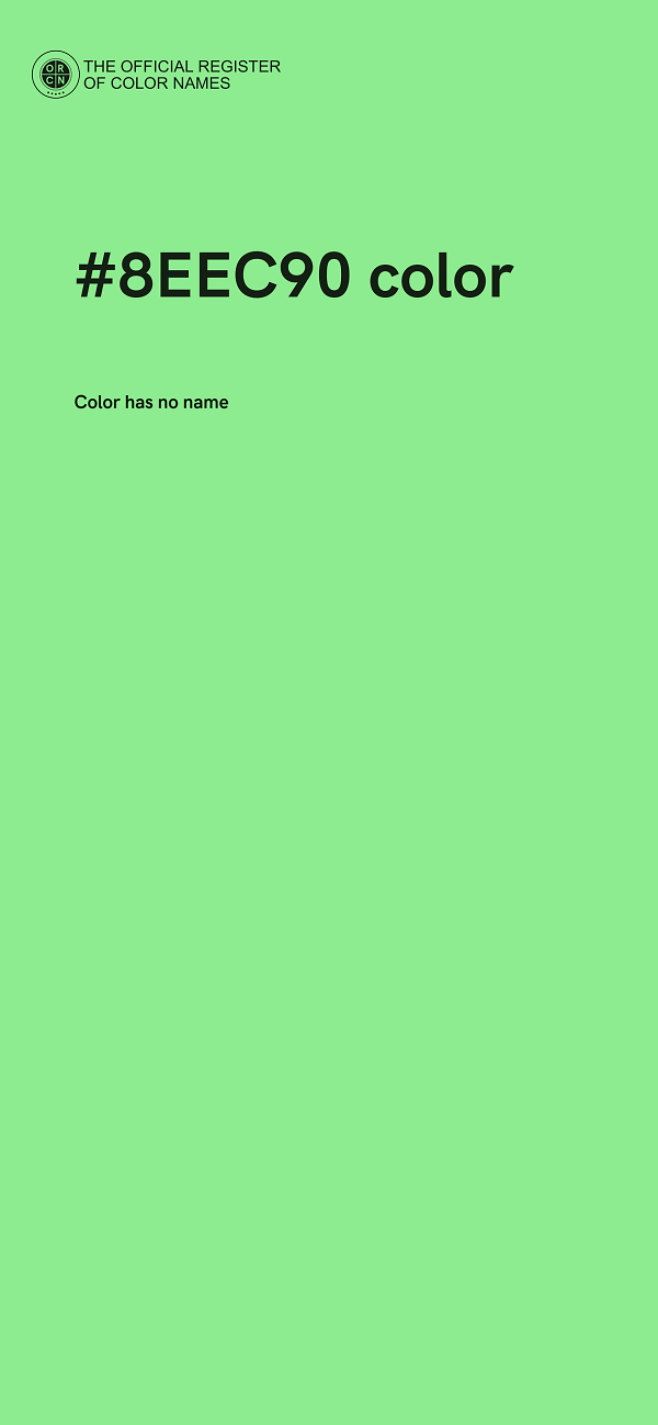 #8EEC90 color image