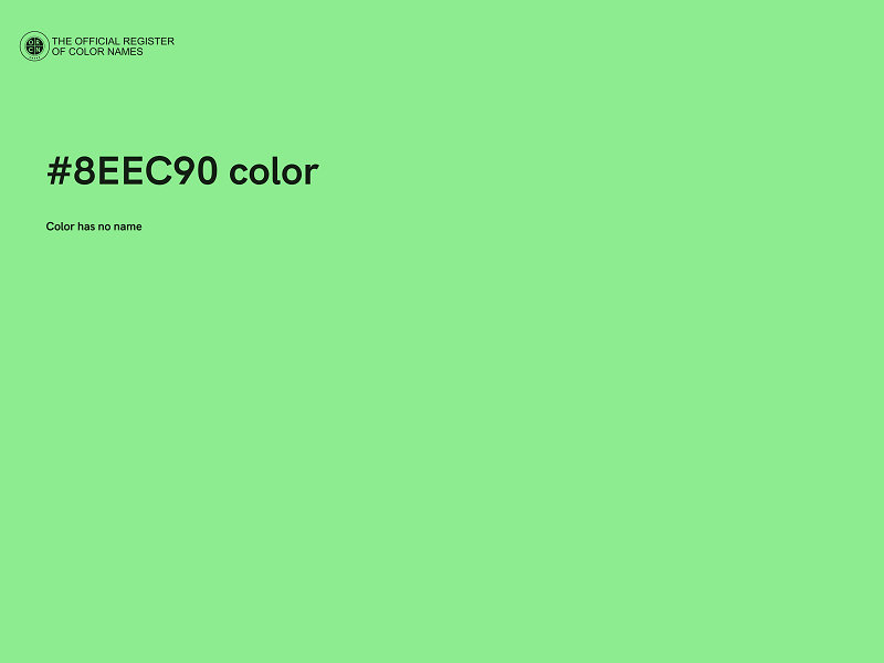 #8EEC90 color image