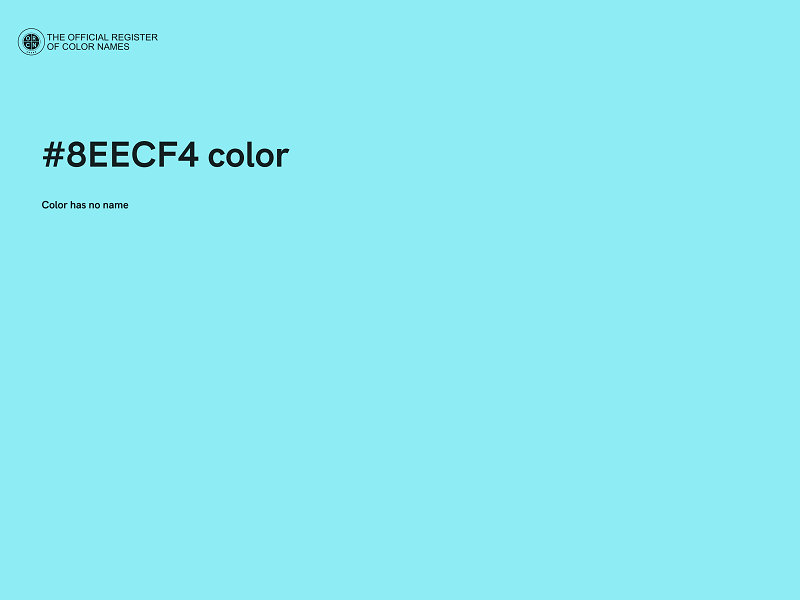 #8EECF4 color image