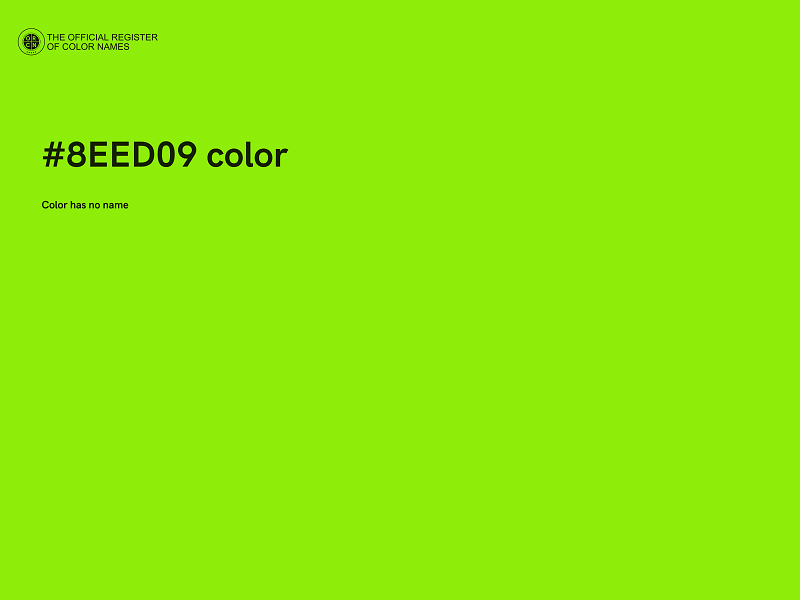 #8EED09 color image