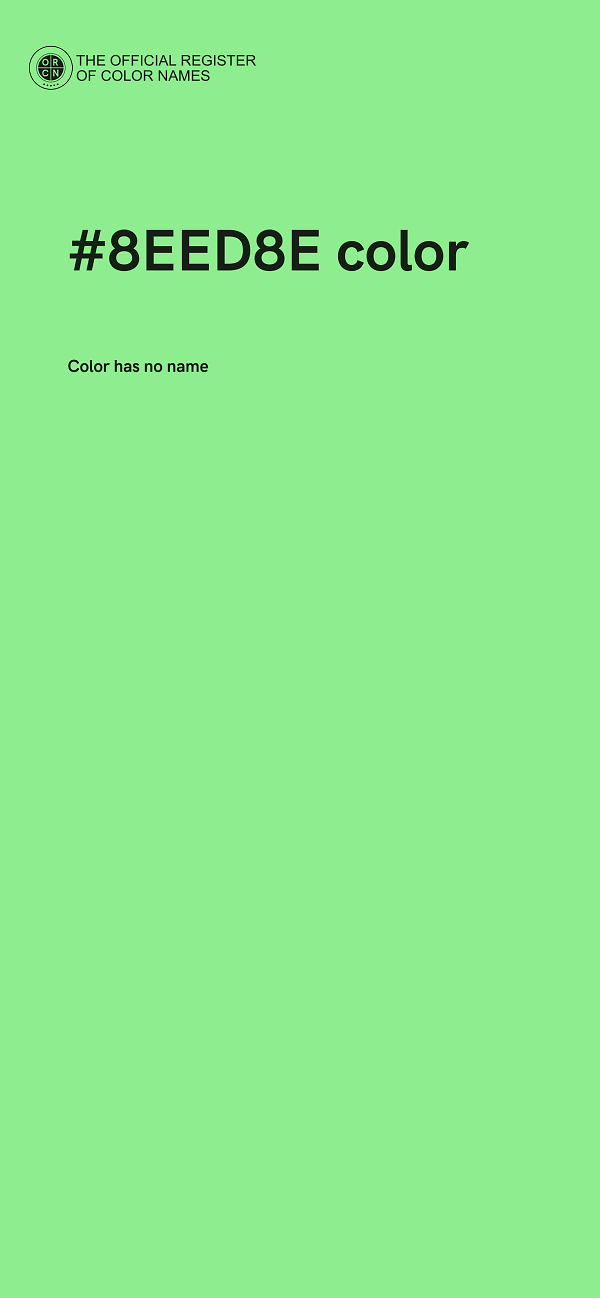 #8EED8E color image